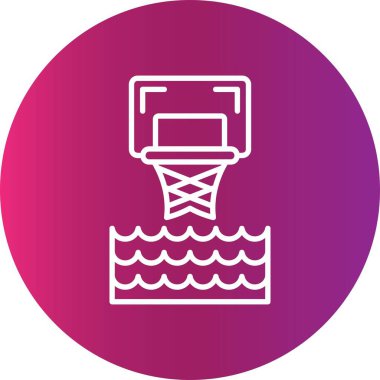 Su Basketbolu Yaratıcı Simgeler Tasarımı