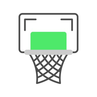 Basketbol Hoop Yaratıcı Simgeler Tasarımı