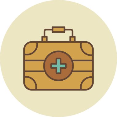 İlk Yardım Kiti Yaratıcı Simgeler Tasarımı