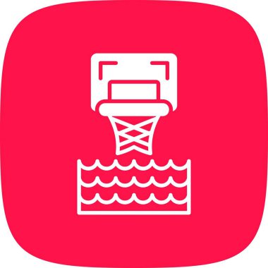 Su Basketbolu Yaratıcı Simgeler Tasarımı