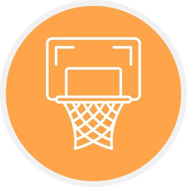 Basketbol Hoop Yaratıcı Simgeler Tasarımı