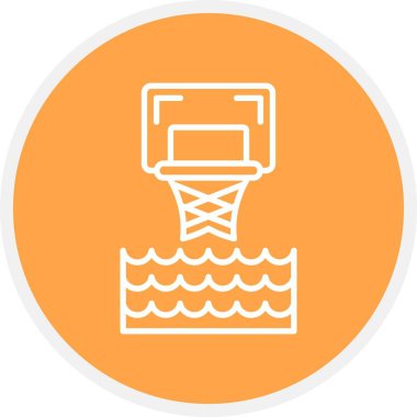Su Basketbolu Yaratıcı Simgeler Tasarımı