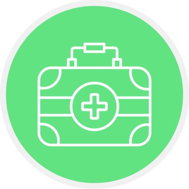 İlk Yardım Kiti Yaratıcı Simgeler Tasarımı