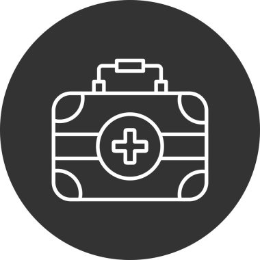 İlk Yardım Kiti Yaratıcı Simgeler Tasarımı