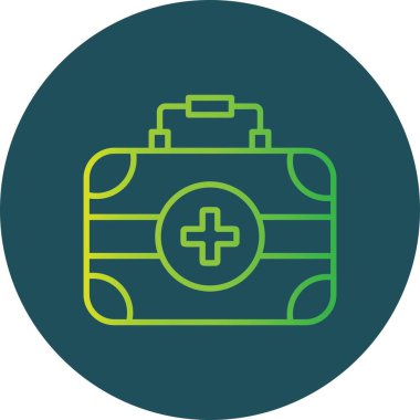 İlk Yardım Kiti Yaratıcı Simgeler Tasarımı