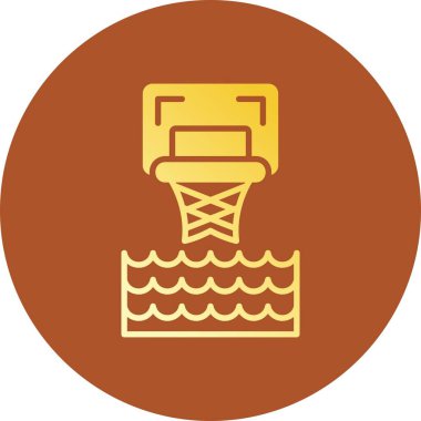 Su Basketbolu Yaratıcı Simgeler Tasarımı