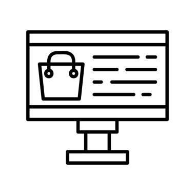 Çevrimiçi Alışveriş Yaratıcı Simgeler Tasarımı