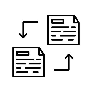 Dosya Aktarımı Yaratıcı Simgeler Tasarımı