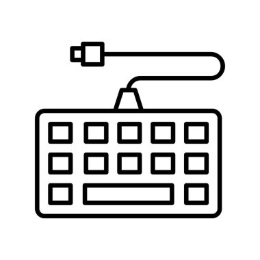 Klavye Yaratıcı Simgeler Tasarımı