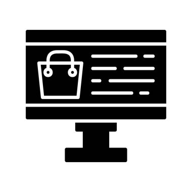 Çevrimiçi Alışveriş Yaratıcı Simgeler Tasarımı