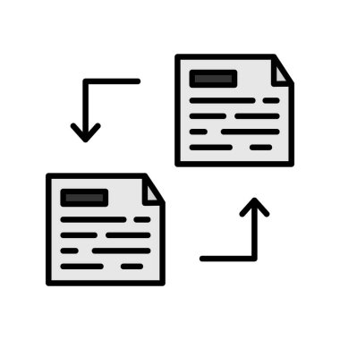 Dosya Aktarımı Yaratıcı Simgeler Tasarımı