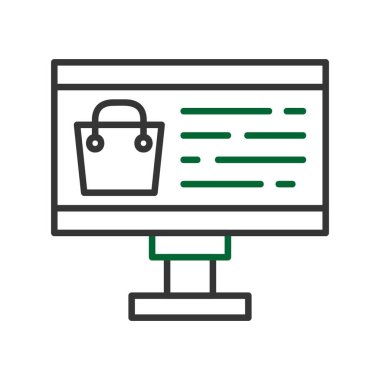 Çevrimiçi Alışveriş Yaratıcı Simgeler Tasarımı