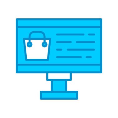 Çevrimiçi Alışveriş Yaratıcı Simgeler Tasarımı