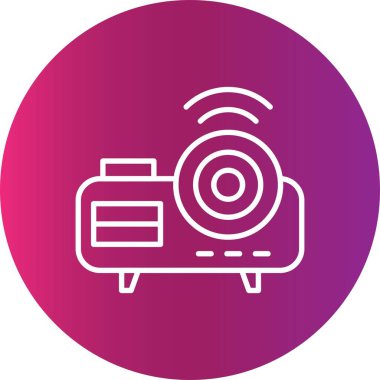 Projektör Yaratıcı Simgeler Tasarımı