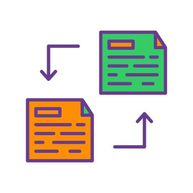 Dosya Aktarımı Yaratıcı Simgeler Tasarımı