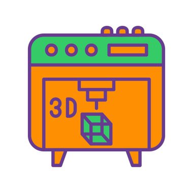 3d Yazıcı Yaratıcı Simgeler Tasarımı