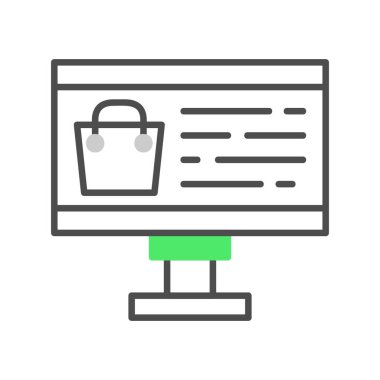 Çevrimiçi Alışveriş Yaratıcı Simgeler Tasarımı