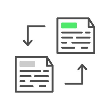 Dosya Aktarımı Yaratıcı Simgeler Tasarımı