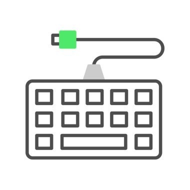 Klavye Yaratıcı Simgeler Tasarımı