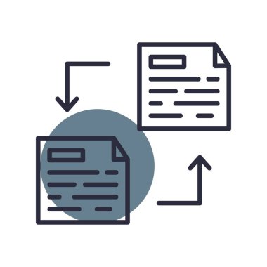 Dosya Aktarımı Yaratıcı Simgeler Tasarımı