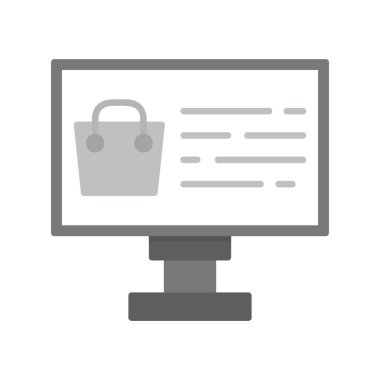 Çevrimiçi Alışveriş Yaratıcı Simgeler Tasarımı