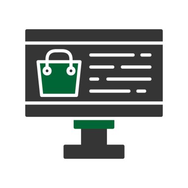 Çevrimiçi Alışveriş Yaratıcı Simgeler Tasarımı