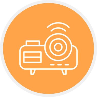 Projektör Yaratıcı Simgeler Tasarımı