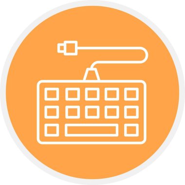 Klavye Yaratıcı Simgeler Tasarımı