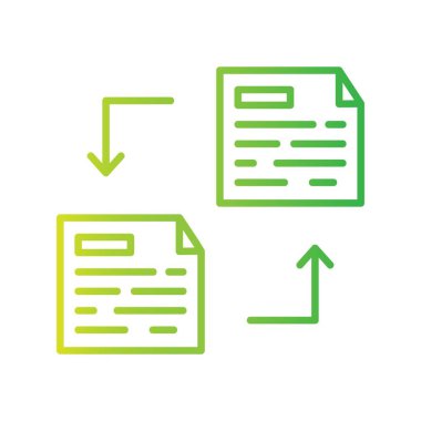 Dosya Aktarımı Yaratıcı Simgeler Tasarımı