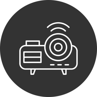 Projektör Yaratıcı Simgeler Tasarımı