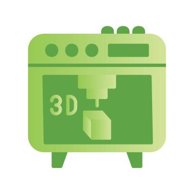 3d Yazıcı Yaratıcı Simgeler Tasarımı