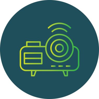 Projektör Yaratıcı Simgeler Tasarımı