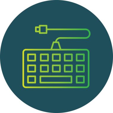 Klavye Yaratıcı Simgeler Tasarımı