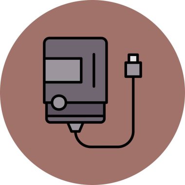 Harici Disk Yaratıcı Simgeler Desig