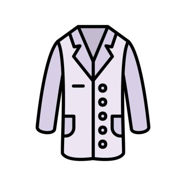 Laboratuvar Önlüğü Yaratıcı Simgeler Tasarımı