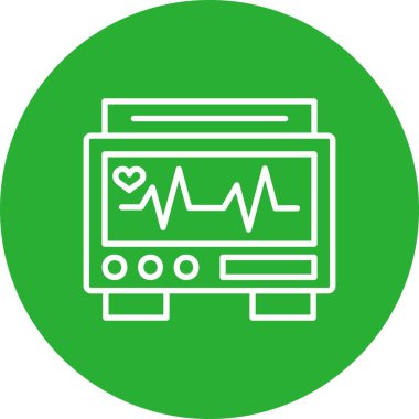 Ekg İzleyici Yaratıcı Simgeler Masası