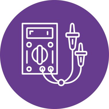 Elektrik Testçisi Yaratıcı Simgeler Tasarımı