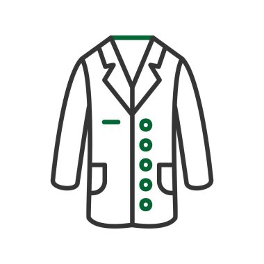 Laboratuvar Önlüğü Yaratıcı Simgeler Tasarımı