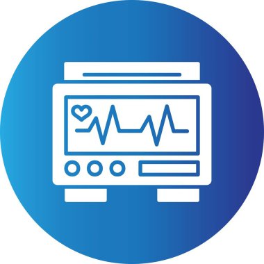 Ekg İzleyici Yaratıcı Simgeler Masası