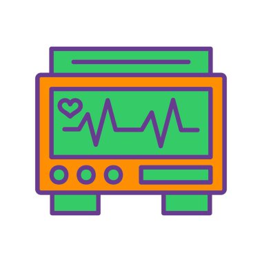 Ekg İzleyici Yaratıcı Simgeler Masası