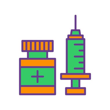 Aşılama Yaratıcı Simgeler Desig