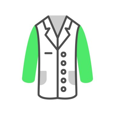 Laboratuvar Önlüğü Yaratıcı Simgeler Tasarımı