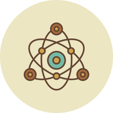 Atom Yaratıcı Simgeler Tasarımı