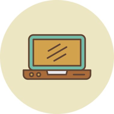 Laptop Yaratıcı Simgeler Tasarımı