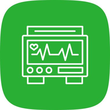 Ekg İzleyici Yaratıcı Simgeler Masası