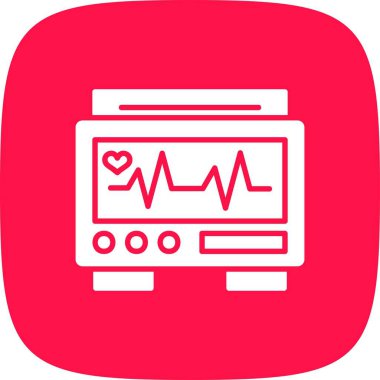 Ekg İzleyici Yaratıcı Simgeler Masası