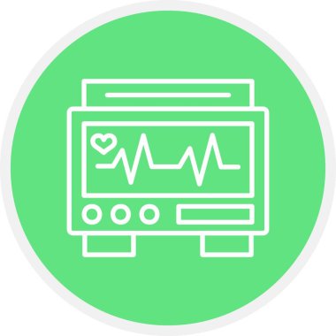 Ekg İzleyici Yaratıcı Simgeler Masası