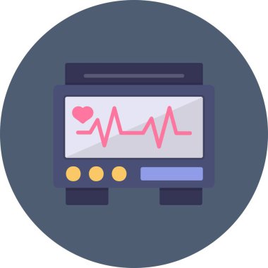 Ekg İzleyici Yaratıcı Simgeler Masası