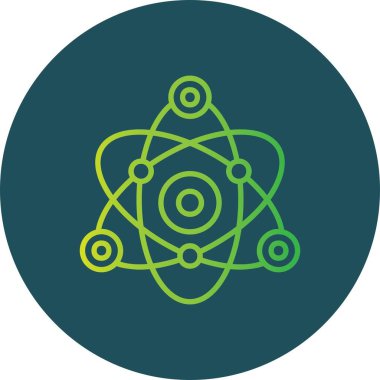 Atom Yaratıcı Simgeler Tasarımı