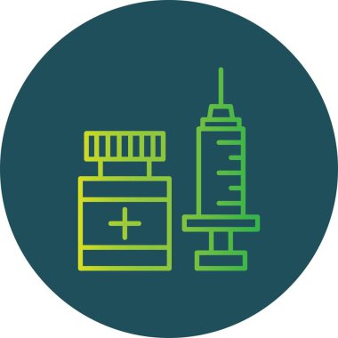 Aşılama Yaratıcı Simgeler Desig